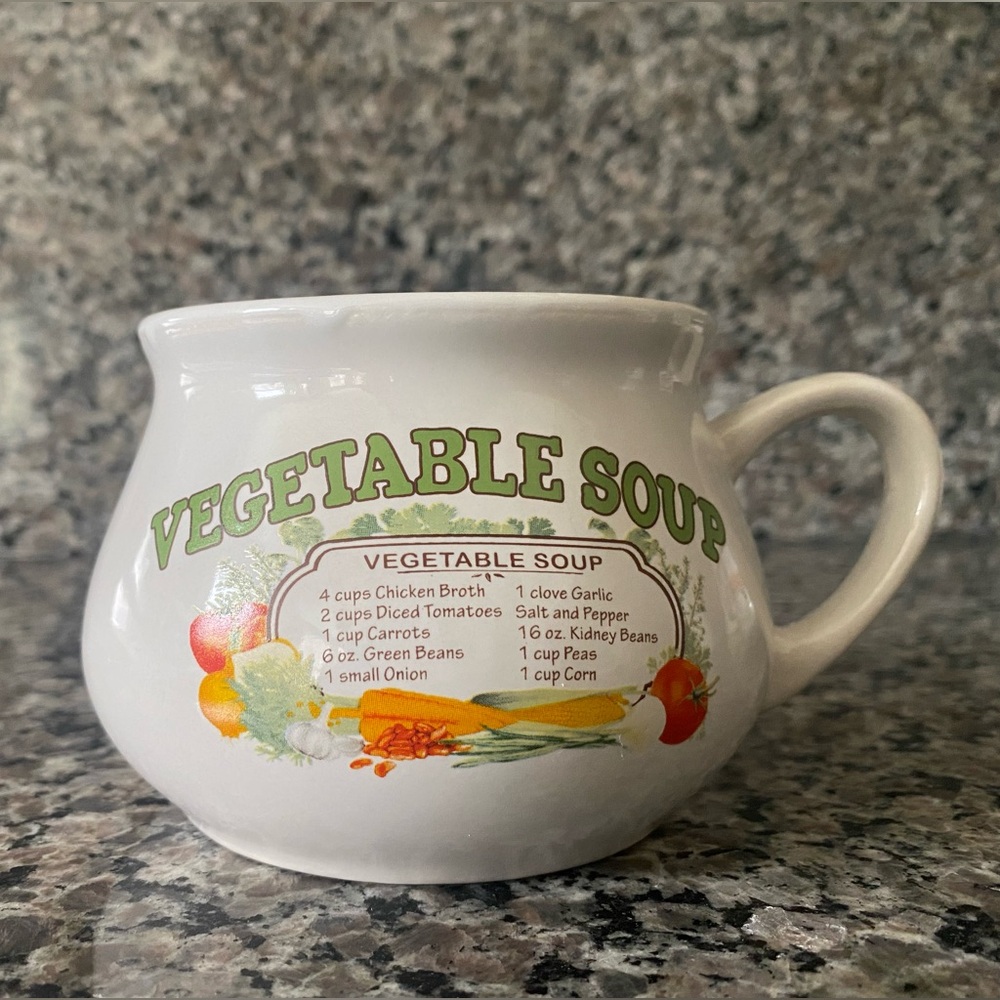 Vintage Vegetable Soup Mug